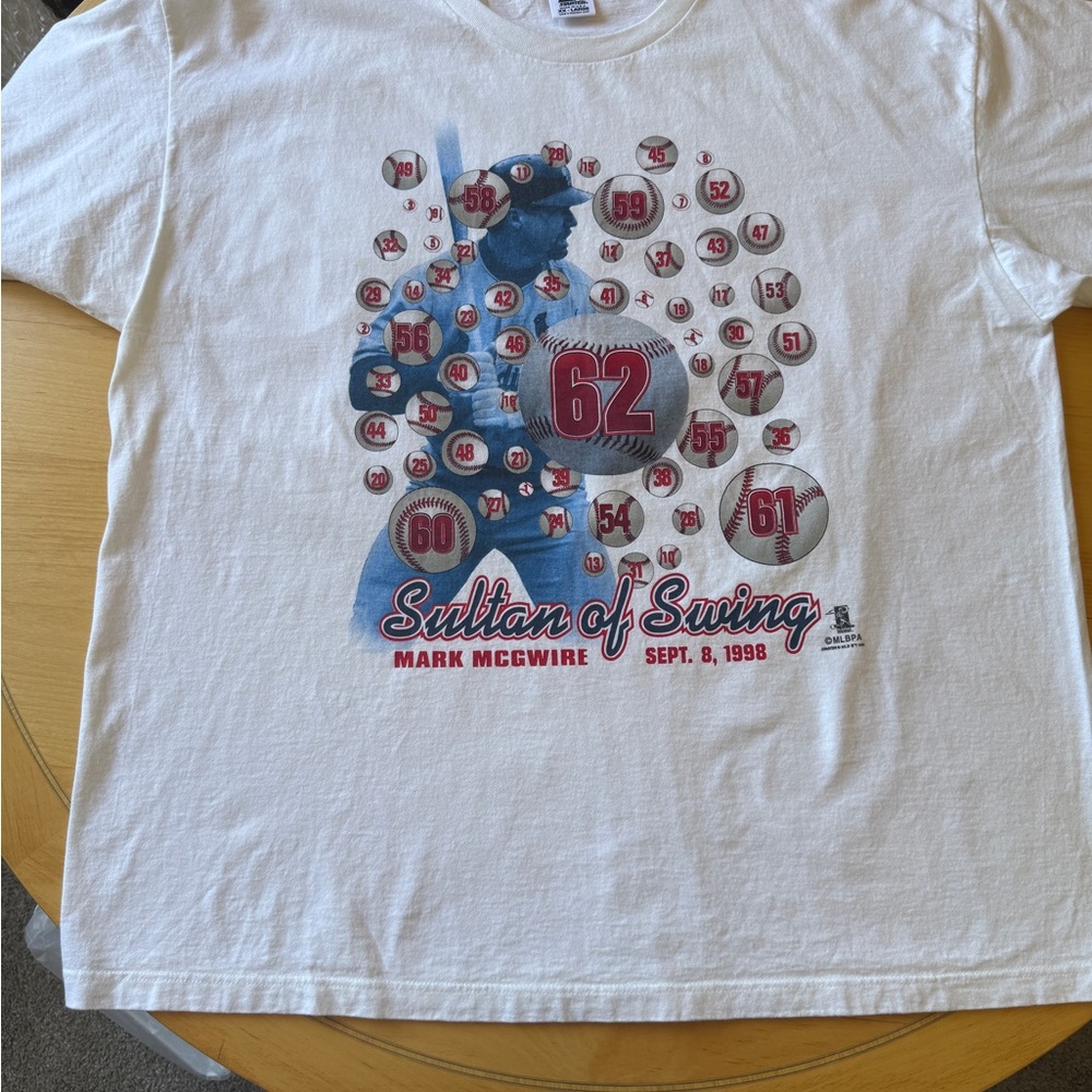 STARTER White Tee with Blue and Red Graphic